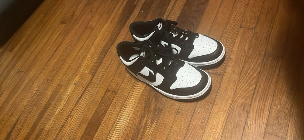 Size 6 Boys Nike Dunk Low Black White