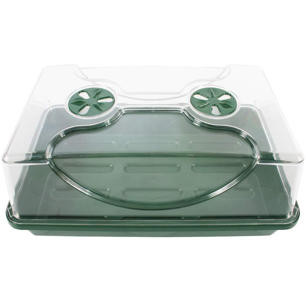 and Herb Domed Propagator and Germination Tray, Medium, Green