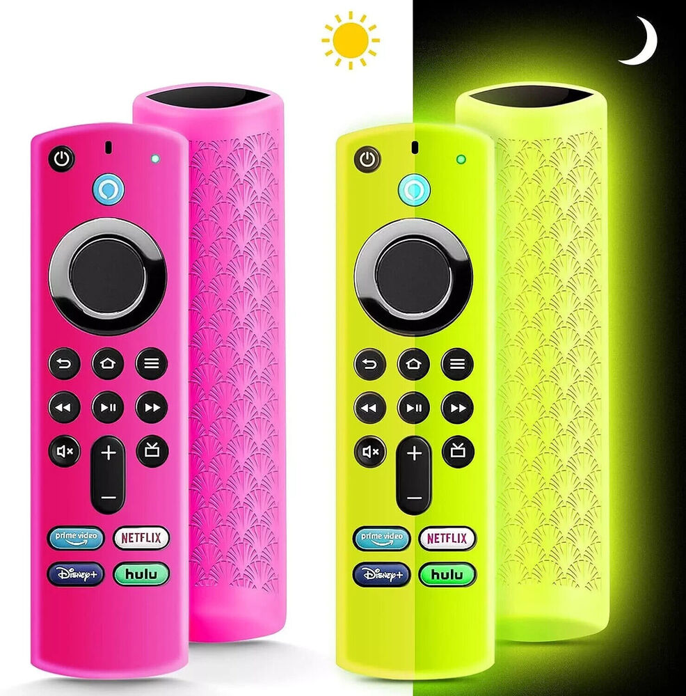 (2 Pack) Fire Stick Remote Cover 3Rd Gen with Alexa Voice 4K/4K Max, Glow(2 Pack