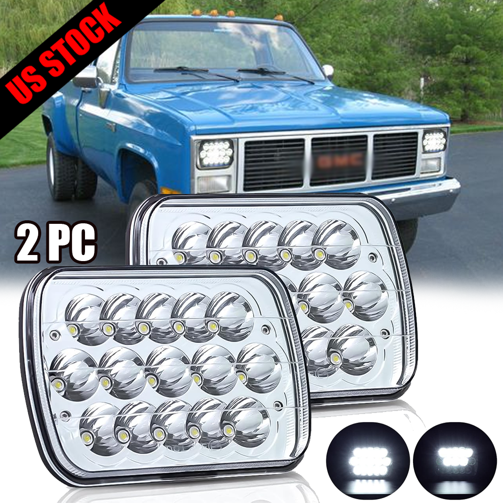 Toyota GMC K3500 K2500 Safari 7x6 LED Headlights Hi-Lo Beam Pair