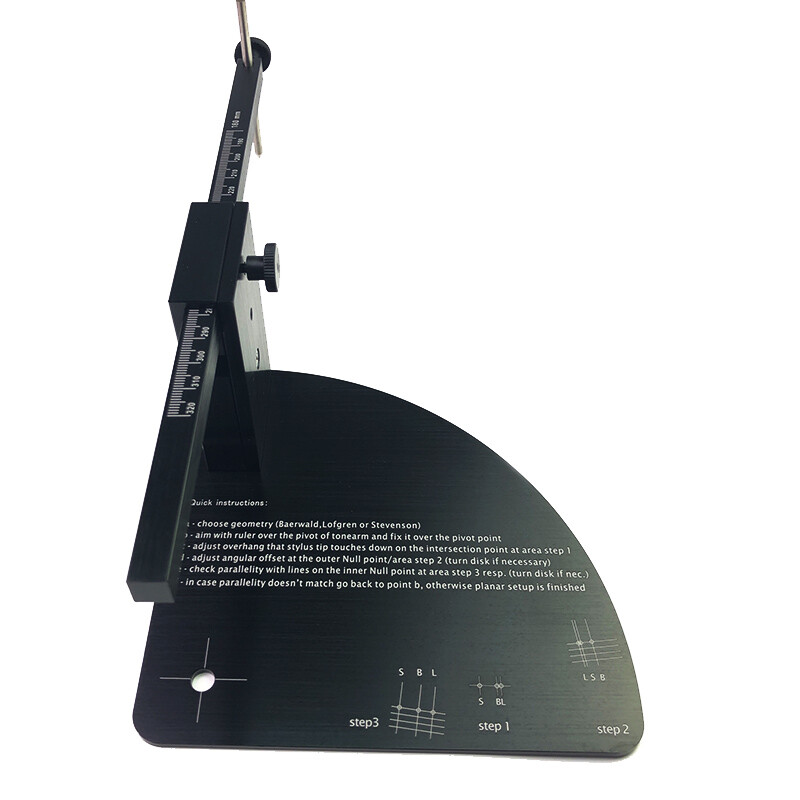 Vinyl LP Turntable Cartridge Stylus Alignment Protractor 24 NEW