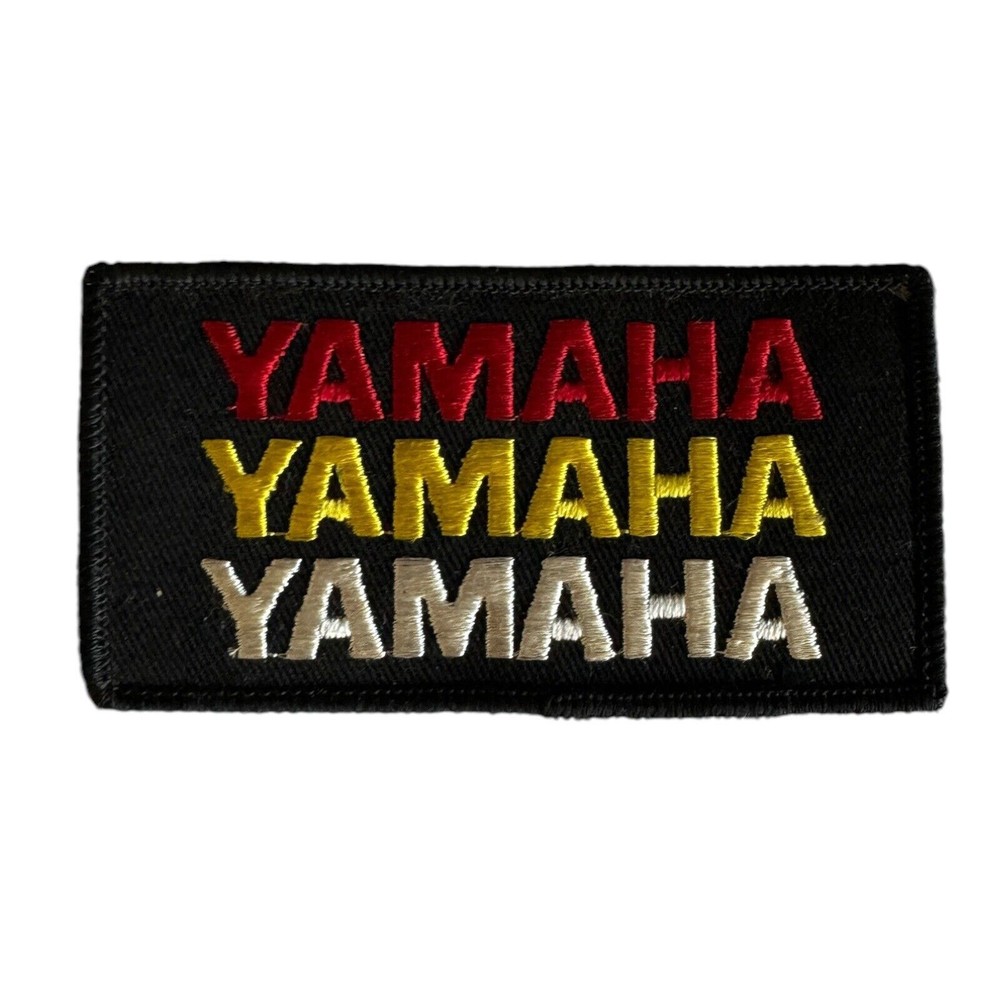 YAMAHA Motorcycle ATV Embroidered Iron-On Patch 3.5x1.5 Inches