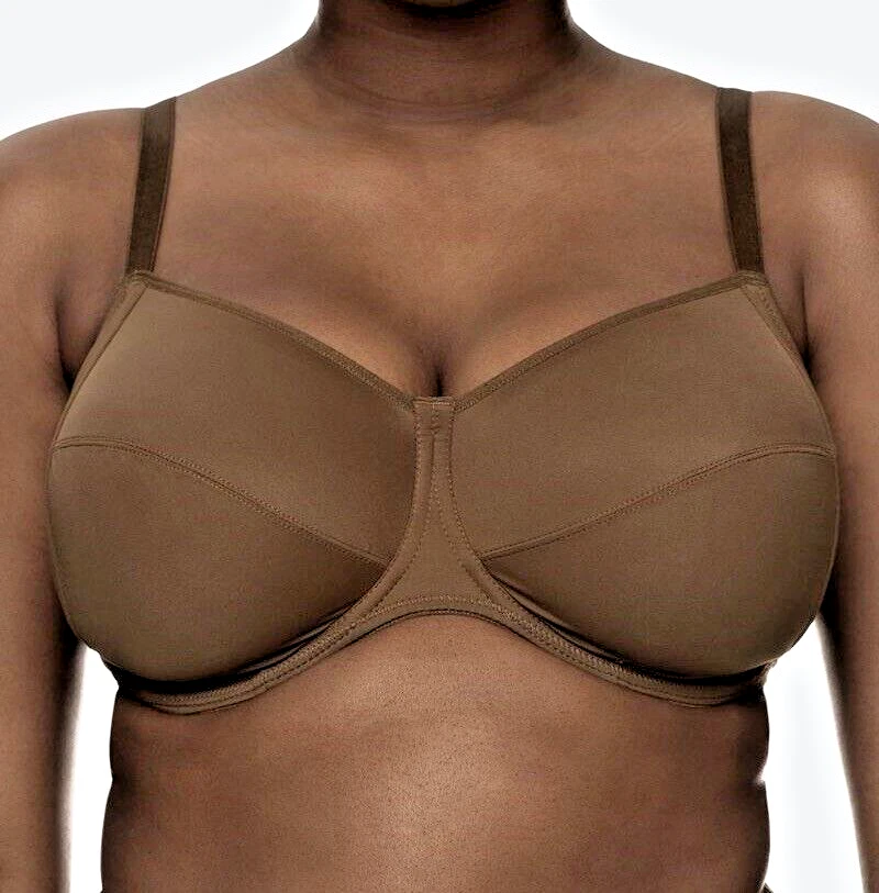 Nubian Skin Naked Bra Cinnamon Size 40g Fuller Bust Balcony Side Support NC10