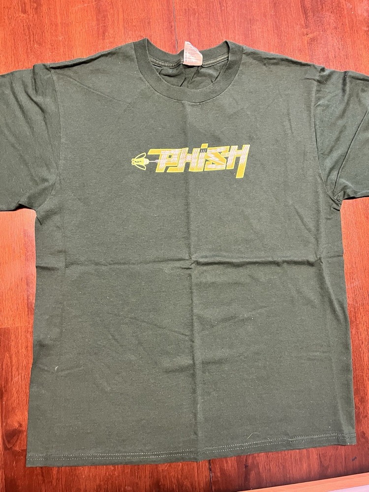 Vintage PHISH 2000 Summer Tour Band Shirt Green Size MEDIUM Great Condition