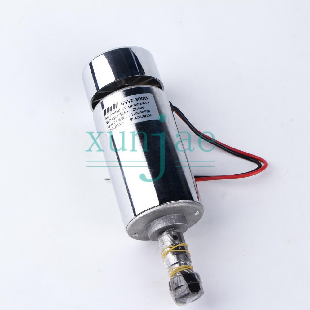 12-48VDC 300w air cold cnc engraving machine spindle DC motor