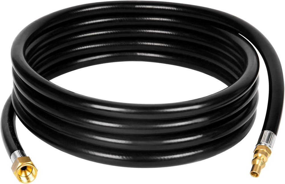 12-Foot RV Quick Connect Propane Hose for Camping Grill, Camp Chef Stove, Outlan