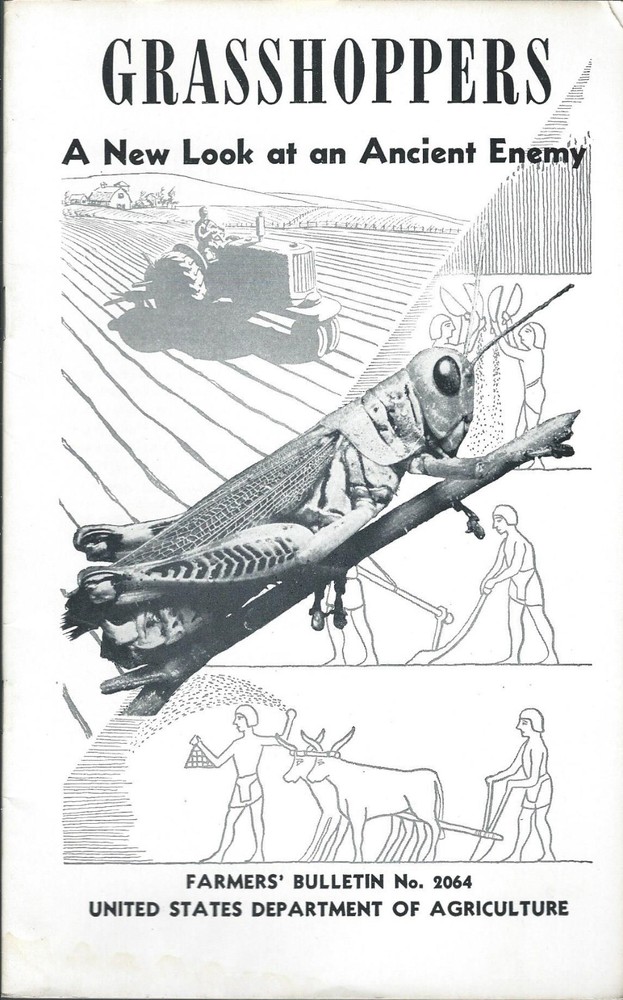 Farm Pest Control Report - Grasshoppers - Insecticide USDA - 1957  (F5530)