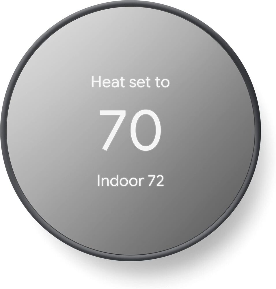 Google Nest G4CVZ Smart Thermostat Programmable Wi-Fi Alexa Enabled Wall Mounted