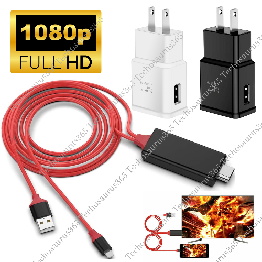 HDMI Mirroring AV Cable for iPhone to TV 1080P Adapter 14 13 12 11 XR HDTV