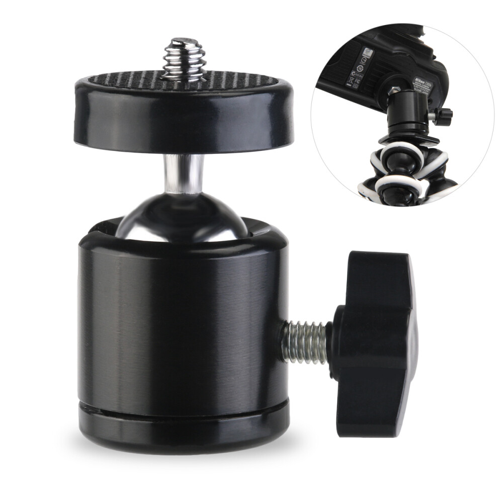 Mini Ball Head Mount Tripod Stand Smooth Movement Heavy Load
