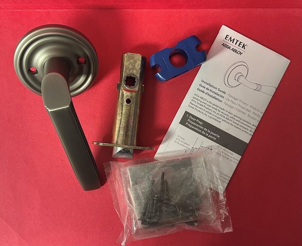 Emtek Assa Alloy 8100 Milano Right-Hand Interior Lever US19
