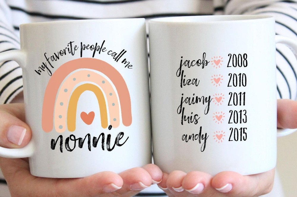 Personalized Nonnie Gift My Favorite People Call Me Nonnie Nonnie Mug Gift For