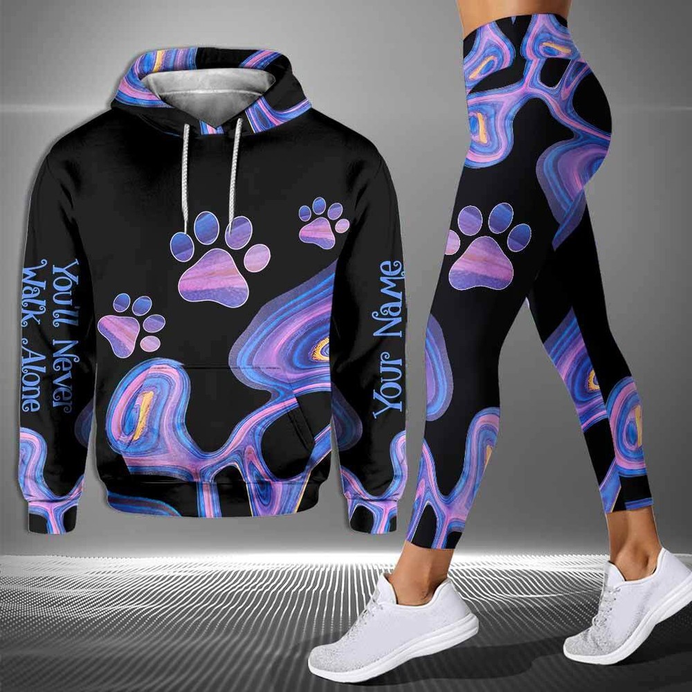 Dog Lovers You'll Never Walk Alone Hoodie and Leggings