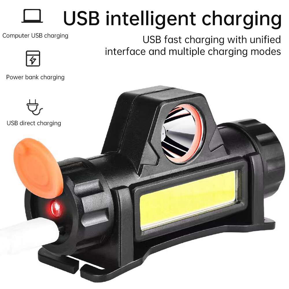 Lightweight Adjustable LED Headlight for Welding Helmets with USB Charging