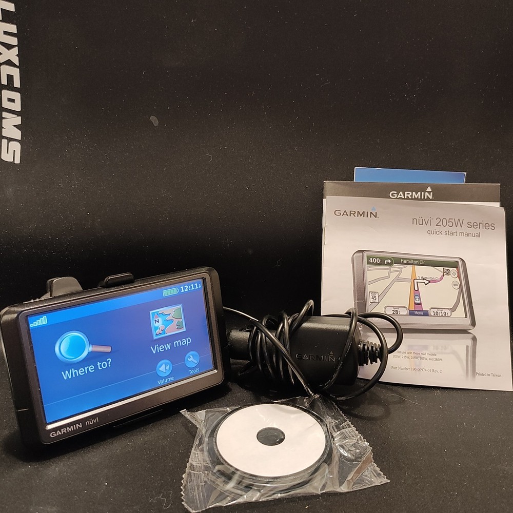 Garmin Nuvi 255W GPS Navigation System with Mount and Charger Tested and Working