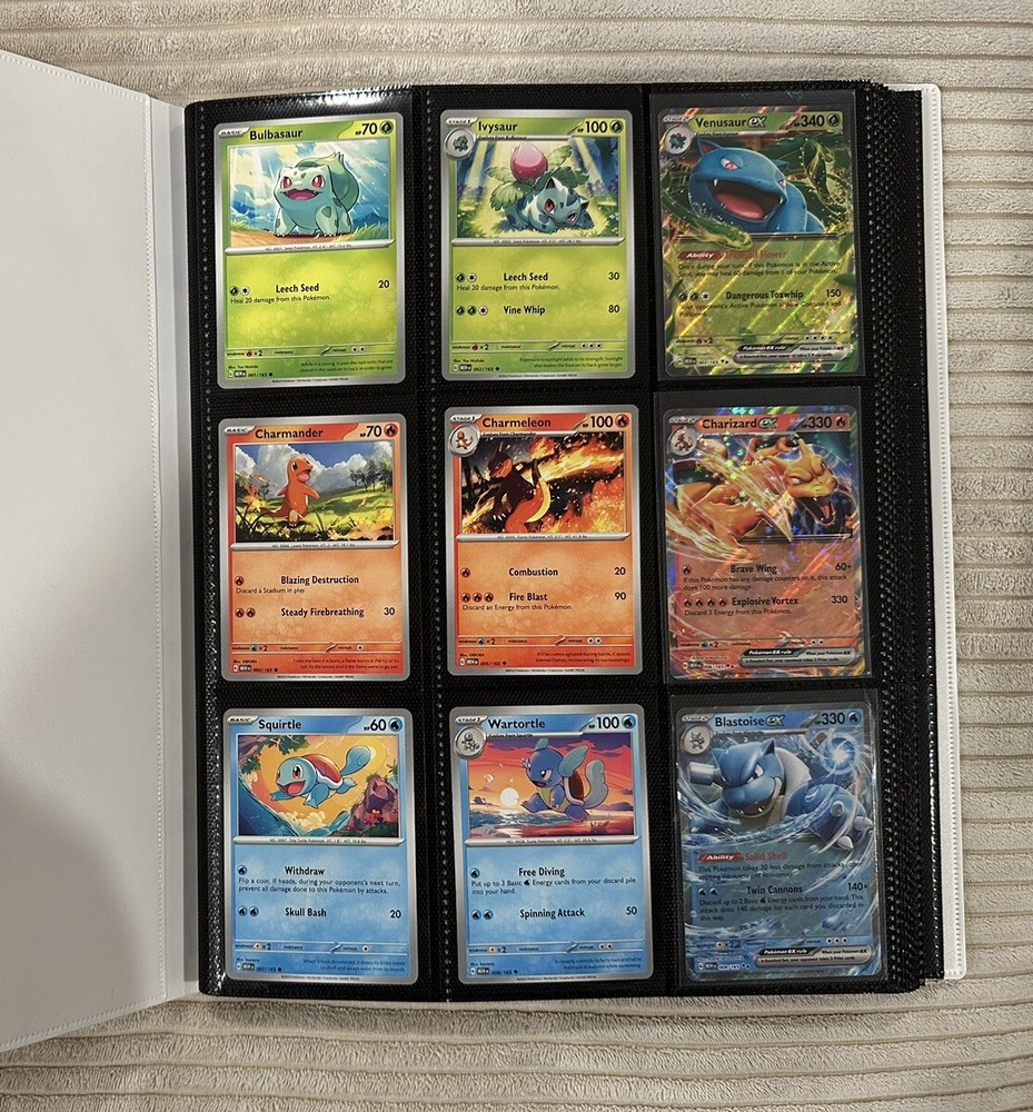 Pokémon 151-Complete Base Set 1-165 Full Set 1-165 NM No Holo Energies No Binder