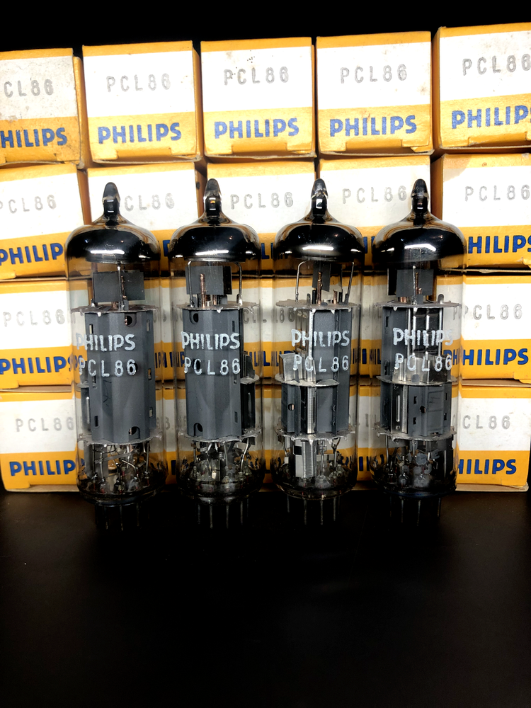 “8x Philips PCL86 NOS Vintage Audio Tubes – Rare European Valves – New in Box”