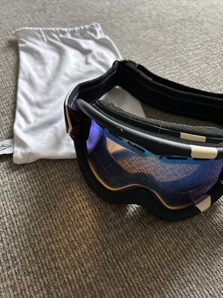 Electric Visual Snowboard Ski Goggles for Youth Jet Black with Blue Mirror Lens Lightweight Durable EUC-image