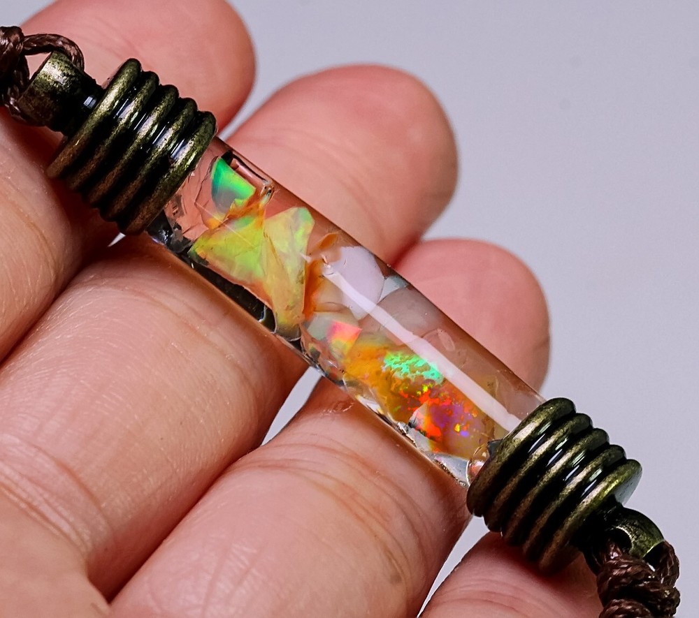 3.5Ct African Opal Bracelet Play Of Color GSOB48