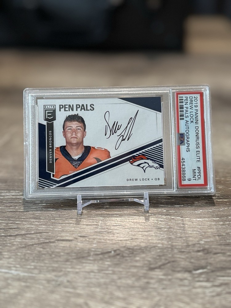 2019 Panini Donruss Elite - Pen Pals Drew Lock #PP-DL (AU, RC)