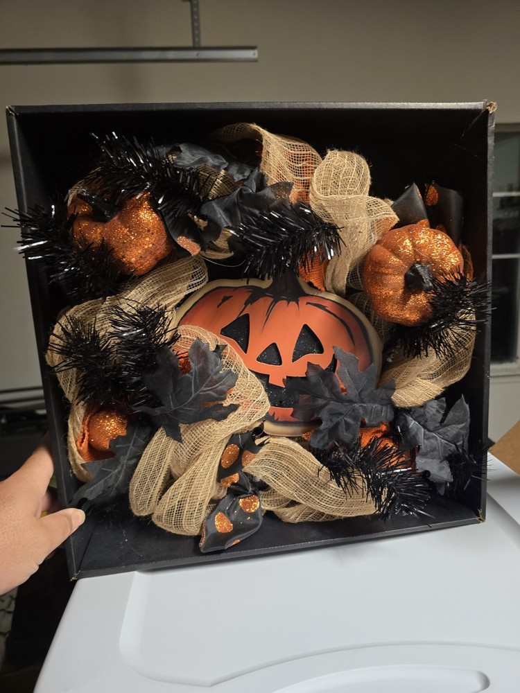 Walmart Halloween Wreath for Spooky Front Door Decor