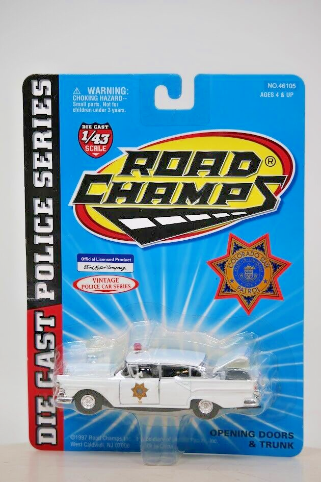 Road Champs 1/43 Scale Die-Cast Vintage Police Car - Colorado State Patrol (1997