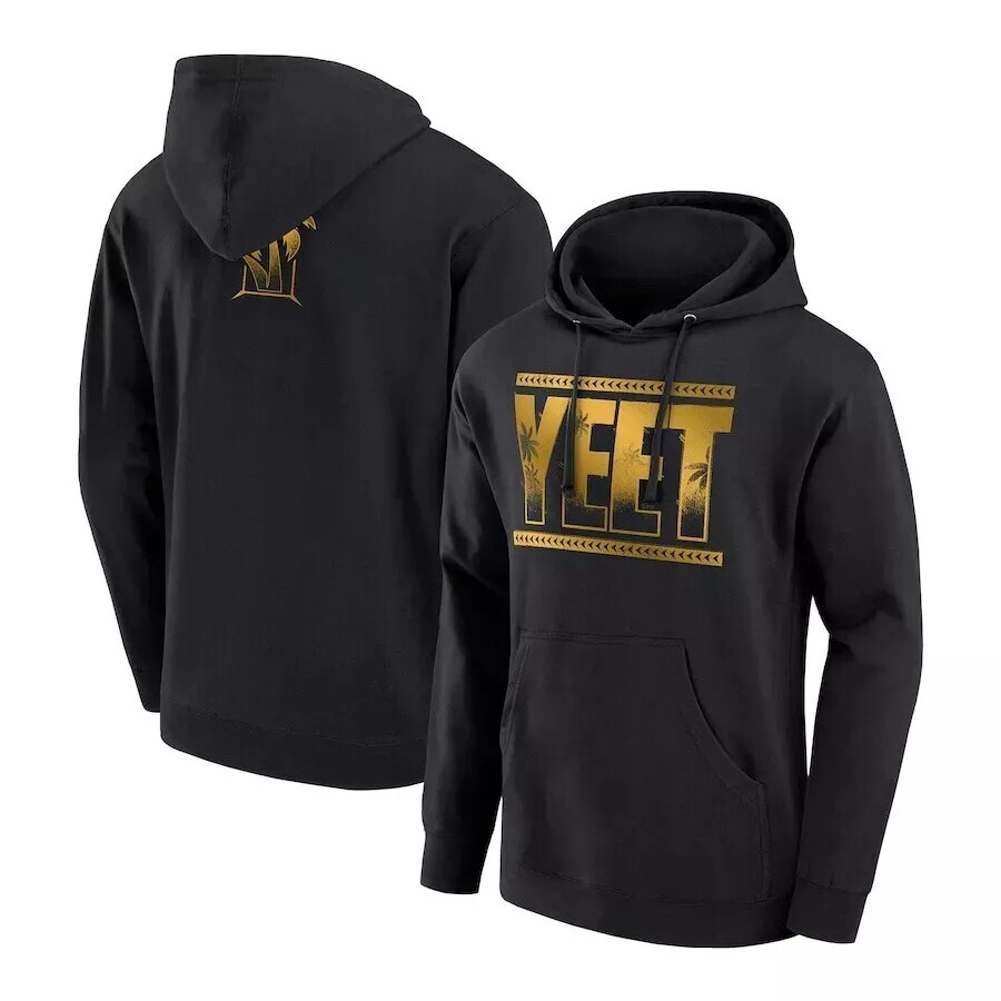 Jey Uso Champions Edition Golden Yeet Pullover Hoodie - Black