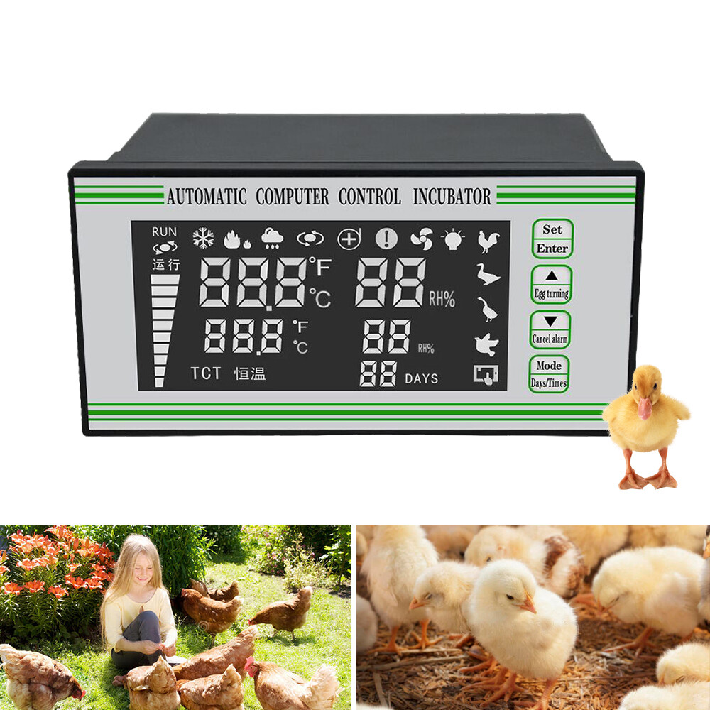 Automatic Egg Incubator Controller Thermostat Temperature Humidity Sensor XM-18S