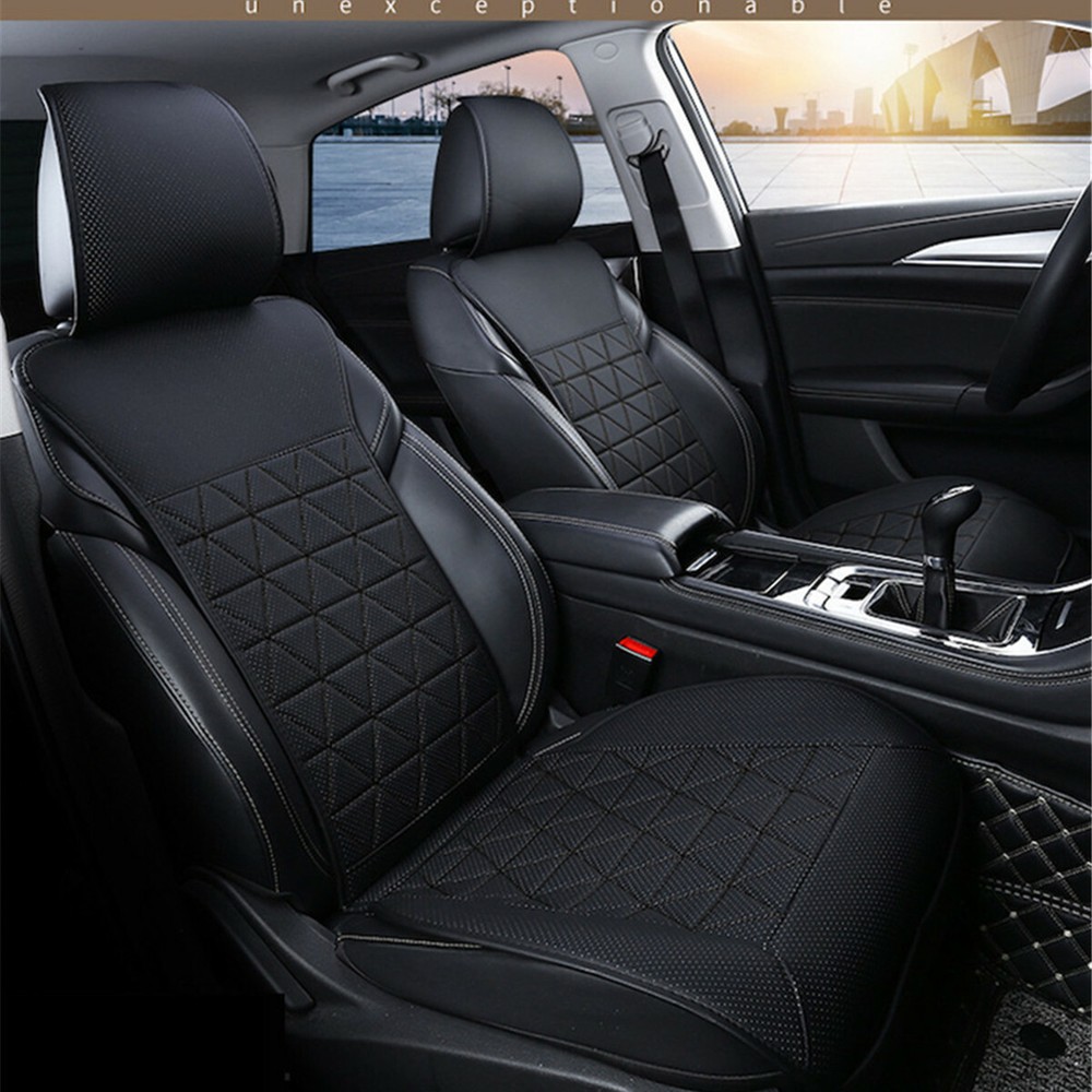 PU Leather Car Seat Cover Protector 4-Season Cushion 1PC