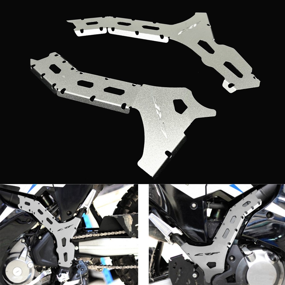 Aluminum Silver Frame Guard Cover For Honda HONDA CRF 300L & RALLY 2021-2024