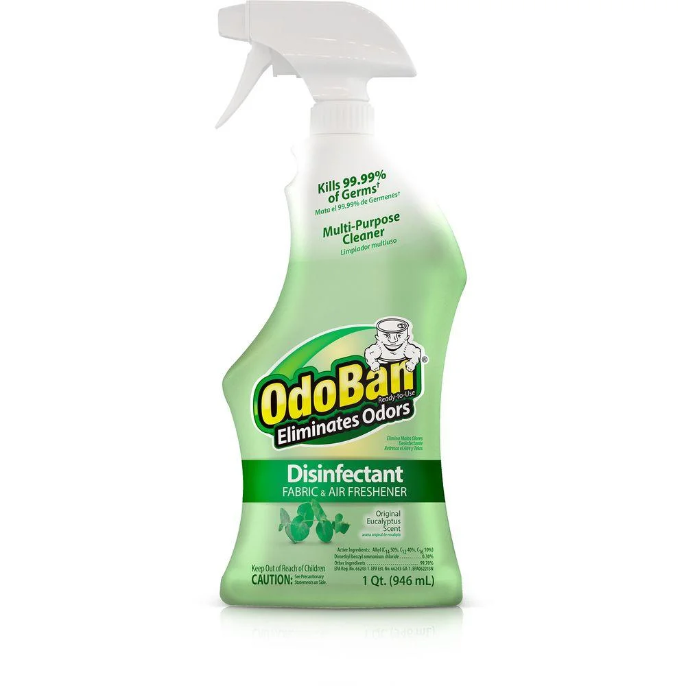 OdoBan Original Eucalyptus Scent Disinfectant Fabric & Air Fresener, 32 fl oz