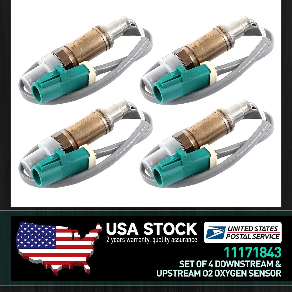 4X Upstream Downstream Oxygen O2 Sensor Compatible with Ford Mercury Lincoln Mazda 15717