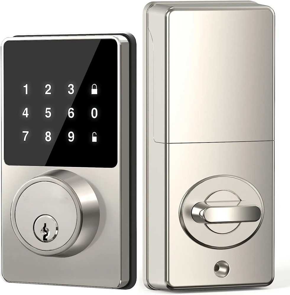 Smart Keyless Lock Touchscreen – App Control, 50 User Codes, Key-Free Entry  -image