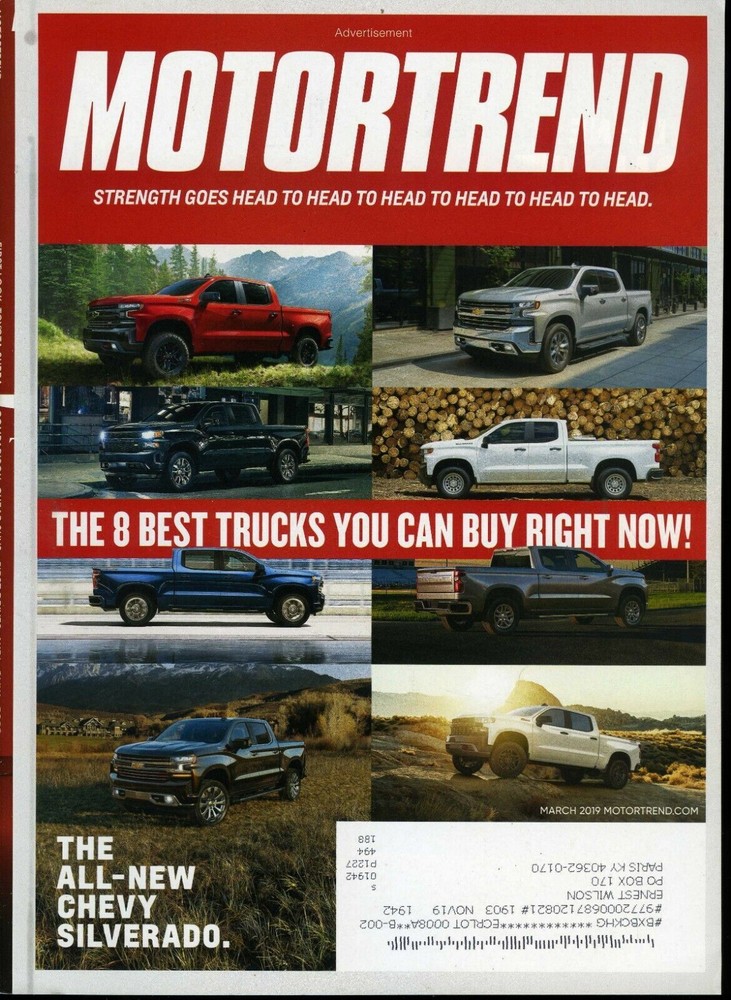 Motor Trend Magazine March 2019 8 Best Truck You Can Buy Now!, 2020 Supra-image