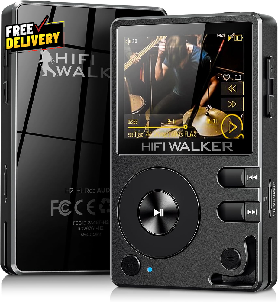 H2 Hifi MP3 Player with Bluetooth 5.2 Lossless DSD FLAC Player Digital Audio P..