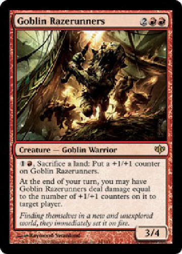 Goblin Razerunners X4 - 4x Conflux MTG Magic the Gathering Cards by DJMagic