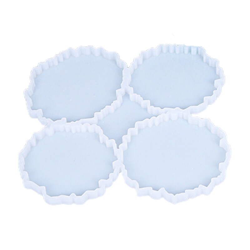 4-Piece Resin Tray Molds for DIY Craft Embellishments