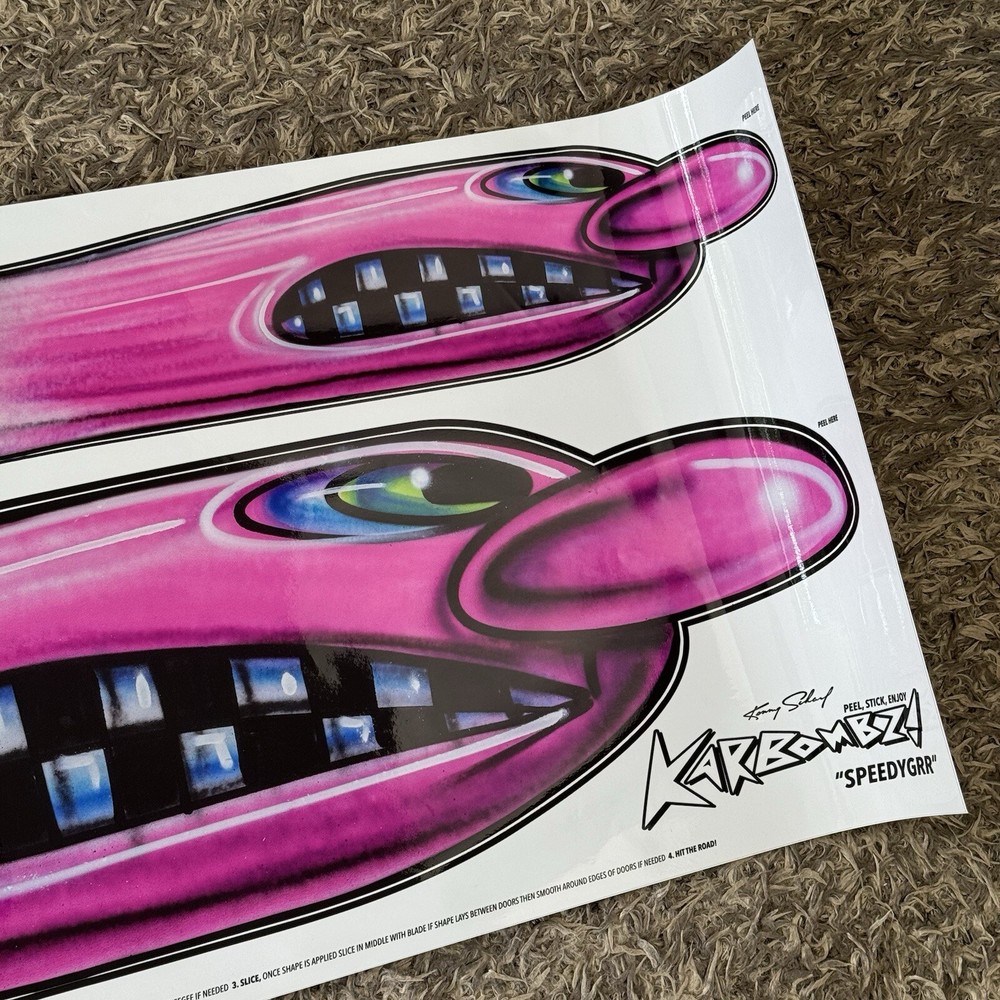 Kenny Scharf Karbombz Vinyl Decals for Cars and Walls