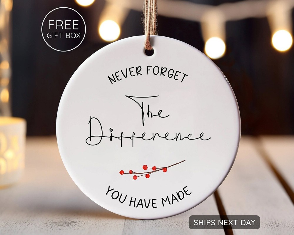 Thank You Gift For Women And Men Appreciation Gifts Never Forget The Difference