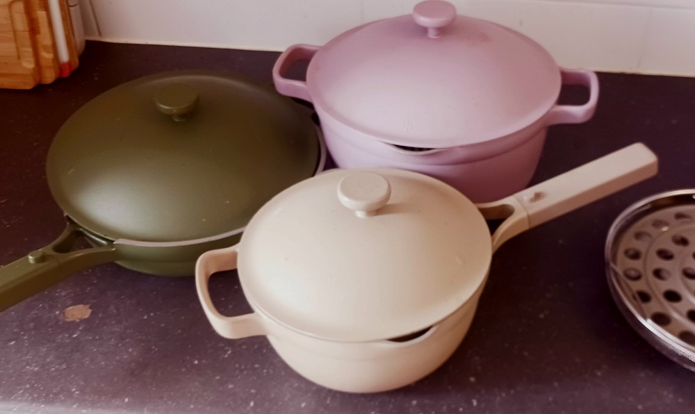 Our Place 5.2L Cookware Set with Sauce Pan, Skillet & 2.4L Pot