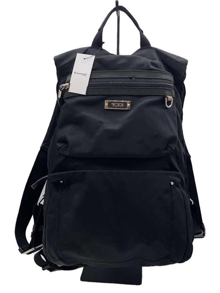 Tumi Black Plain Rucksack Backpack Model 1277