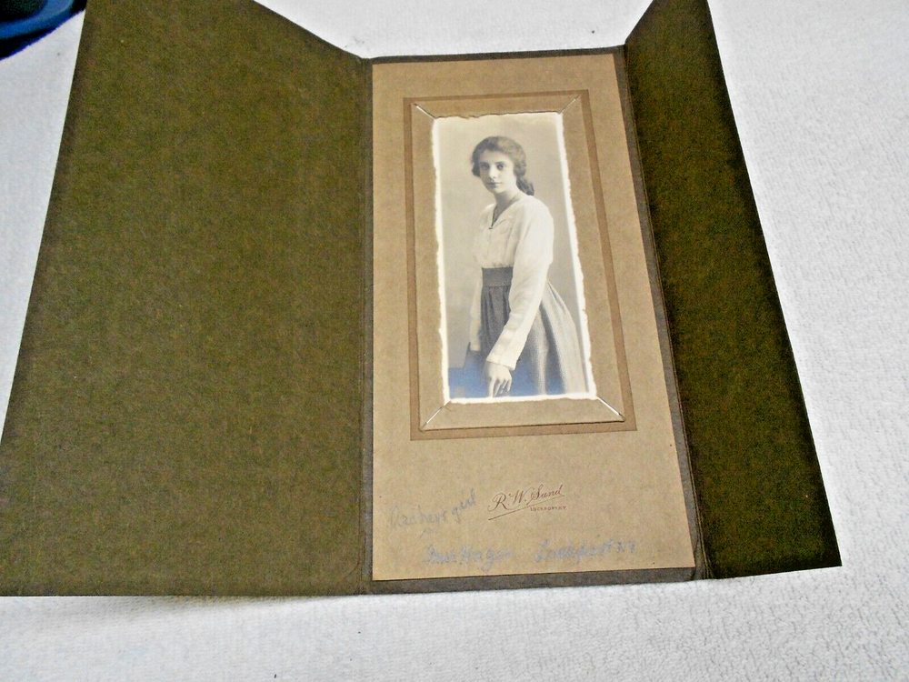 Vintage Photo  ARCHEY'S GIRL   MISS HAGAN    LOCKPORT NY