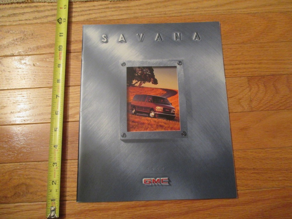 GMC Savana 1999 Car auto Dealer showroom Sales Brochure