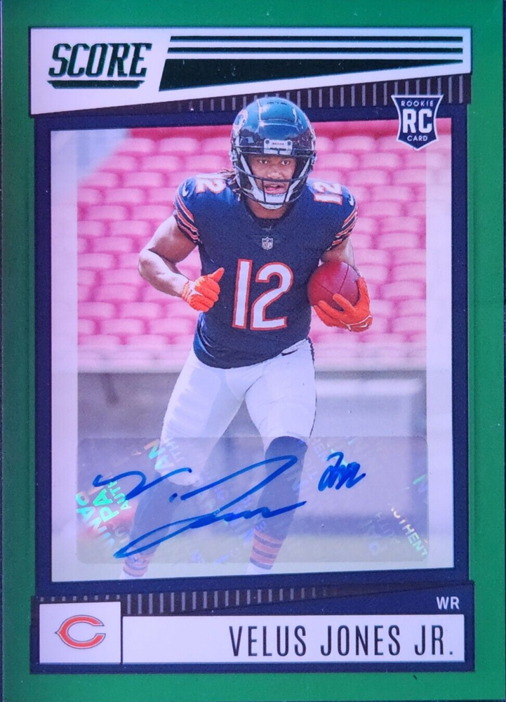Velus Jones 2022 Score #395 RC Auto Green