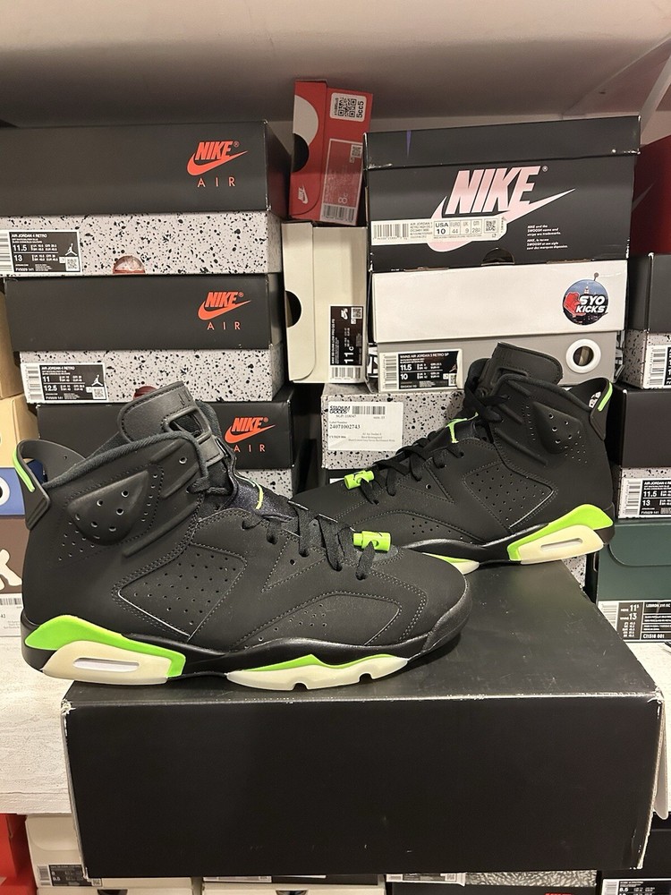 Size 11.5 - Jordan 6 Retro Electric Green 2021 TRIED ON ONLY