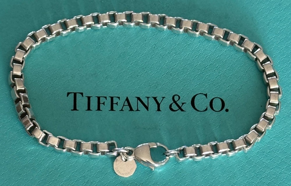 Tiffany & Co.  Venetian Link  Bracelet Sterling Silver 925  7 1/2