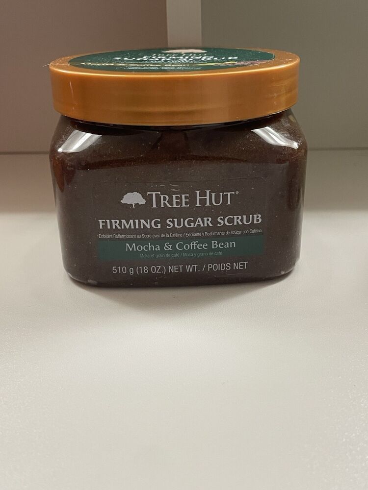 Rare Tree Hut Firming Sugar Scrub Mocha & Coffee Bean With Caffeine . 18oz New