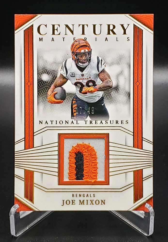 🔥2023 Panini National Treasures /49 Joe Mixon Century Materials  **NICE PATCH**