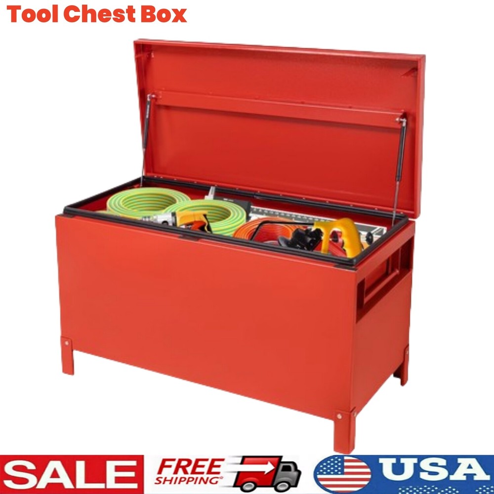 Aluminum Alloy Jobsite Toolbox for Truck Bed Garage Workshop Storage  