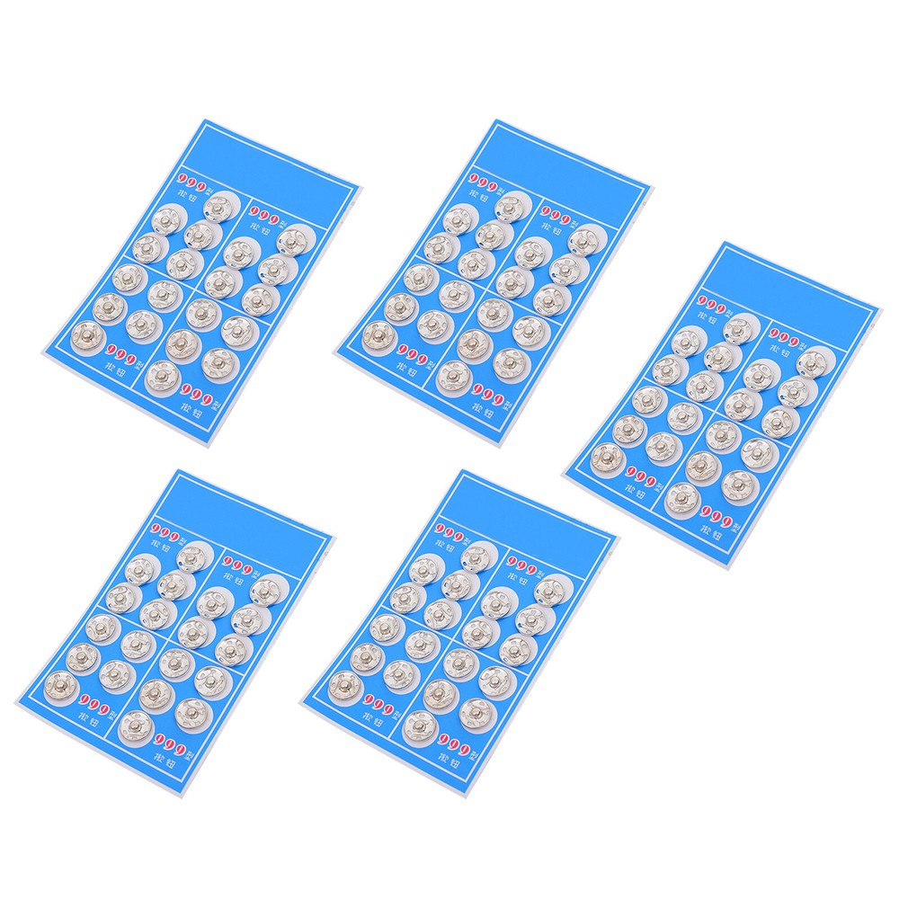 100 Steel Sew-On Snap Buttons for Clothing Fastening and Sewing Projects